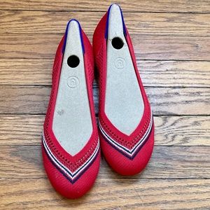 Rothy’s Cherry Stripe Flats